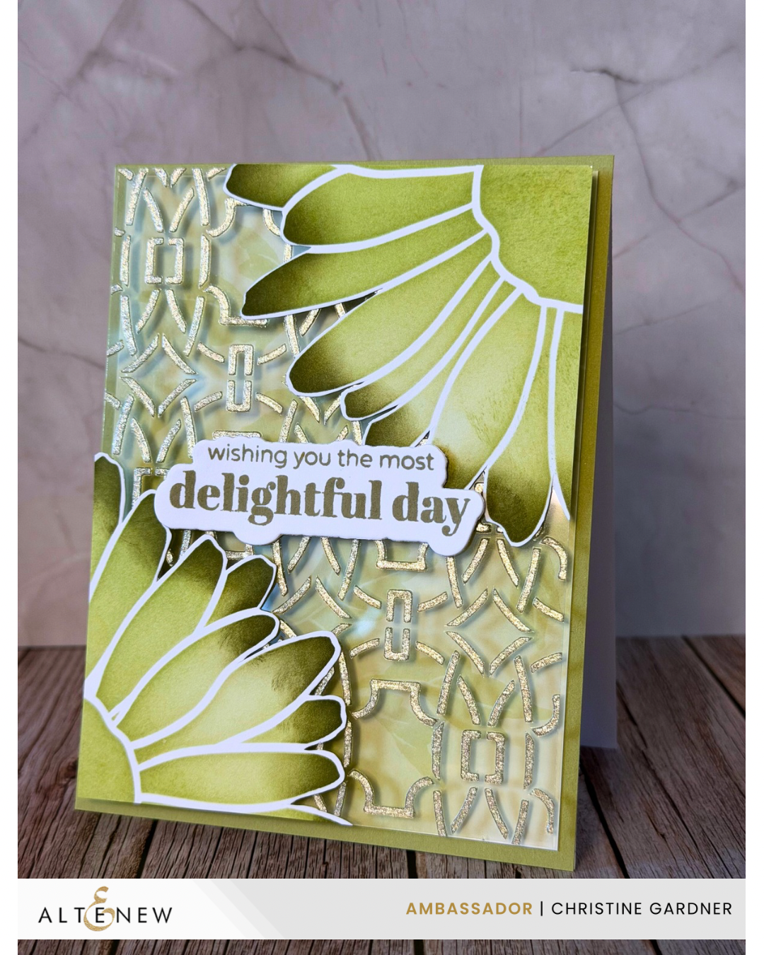 Not a Four-Leaf Clover, But Just as Lucky: A Gorgeous Green Card with Altenew